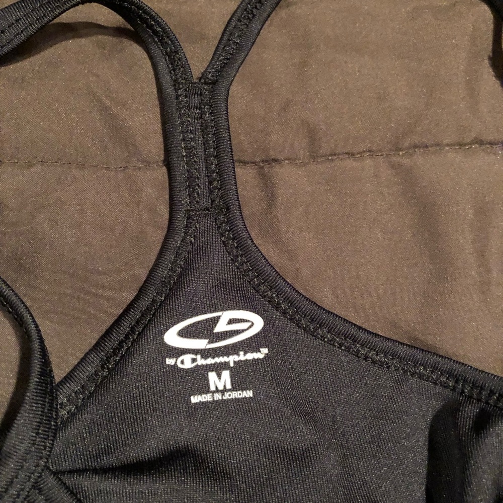 Black workout tank